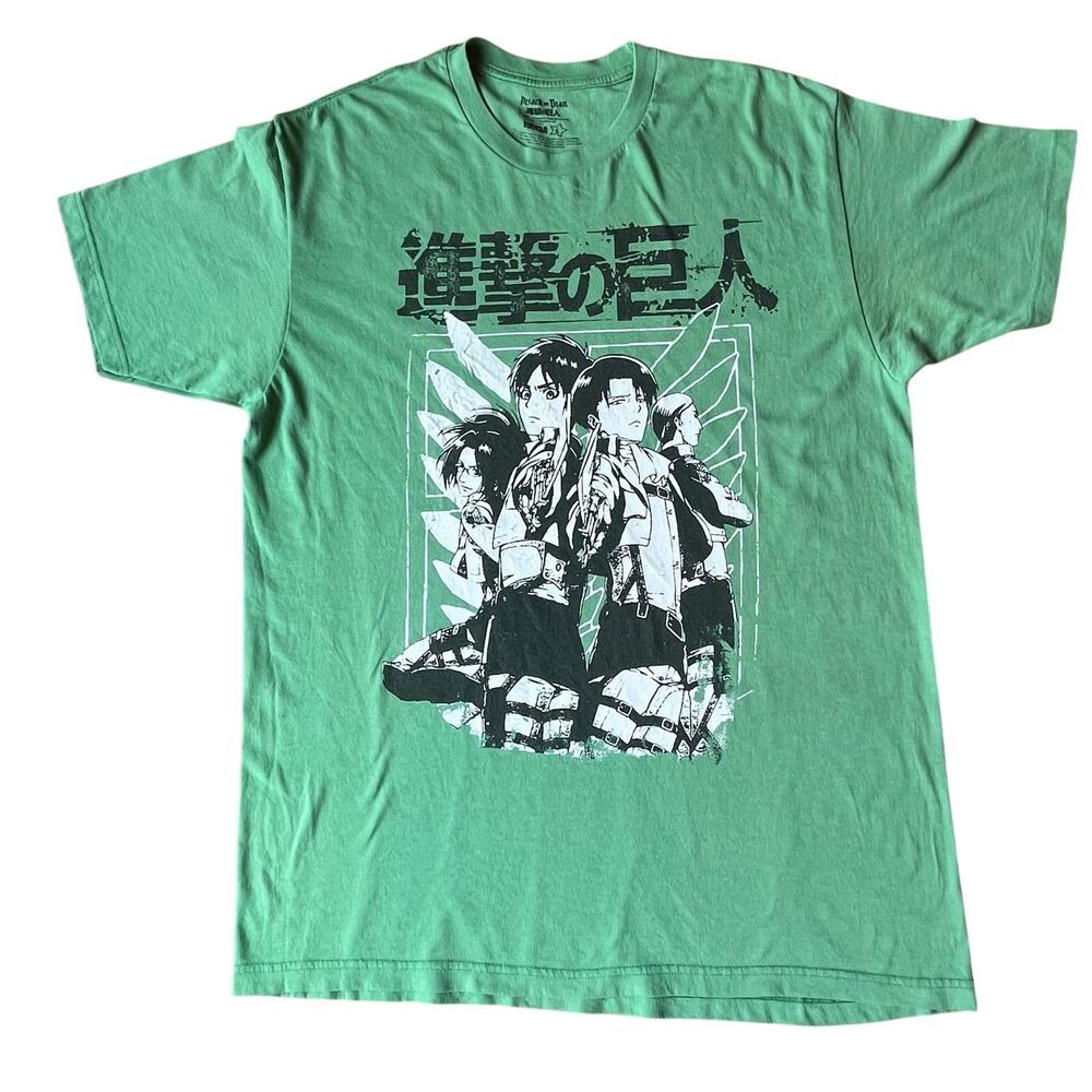 Ripple Junction Attack on Titan Scout Regiment Group Green T-Shirt Size L